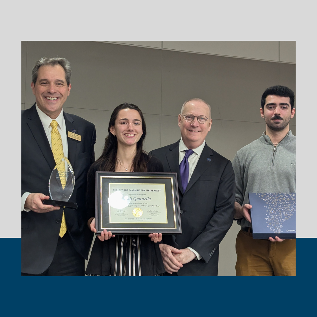 Cali Guastella, National Community Service Student Employee of the Year! 